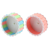 Maxbell Maxbell 1 Pc Small Pet Exercise Running Wheel Silent Quiet Spinner Roller Pink