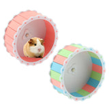 Maxbell Maxbell 1 Pc Small Pet Exercise Running Wheel Silent Quiet Spinner Roller Pink