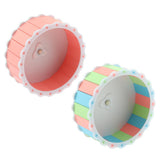 Maxbell Maxbell 1 Pc Small Pet Exercise Running Wheel Silent Quiet Spinner Roller Pink