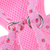 Maxbell Maxbell 1 Pc Breathable Adjustable Pet Harness Leash Set No Pull Padded Vest Pink L