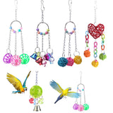 Maxbell Maxbell 1 Pc Rattan Ball Chain Toy Chewing Toy for Pet Parrot Bird Cage Hanging Toy