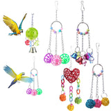 Maxbell Maxbell 1 Pc Rattan Ball Chain Toy Chewing Toy for Pet Parrot Bird Cage Hanging Toy