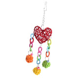 Maxbell Maxbell 1 Pc Rattan Ball Chain Toy Chewing Toy for Pet Parrot Bird Cage Hanging Toy