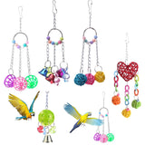 Maxbell Maxbell 1 Pc Rattan Ball Chain Toy Chewing Toy for Pet Parrot Bird Cage Hanging Toy