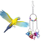 Maxbell Maxbell 1 Pc Colorful Chain Bell Toy Chewing Toy for Parrots Bird Cage Hanging Toy