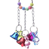 Maxbell Maxbell 1 Pc Colorful Chain Bell Toy Chewing Toy for Parrots Bird Cage Hanging Toy