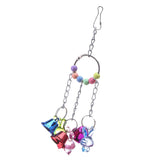 Maxbell Maxbell 1 Pc Colorful Chain Bell Toy Chewing Toy for Parrots Bird Cage Hanging Toy