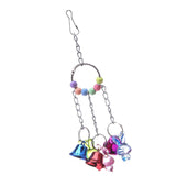 Maxbell Maxbell 1 Pc Colorful Chain Bell Toy Chewing Toy for Parrots Bird Cage Hanging Toy