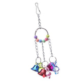 Maxbell Maxbell 1 Pc Colorful Chain Bell Toy Chewing Toy for Parrots Bird Cage Hanging Toy