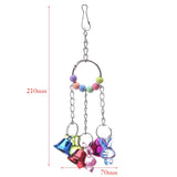 Maxbell Maxbell 1 Pc Colorful Chain Bell Toy Chewing Toy for Parrots Bird Cage Hanging Toy