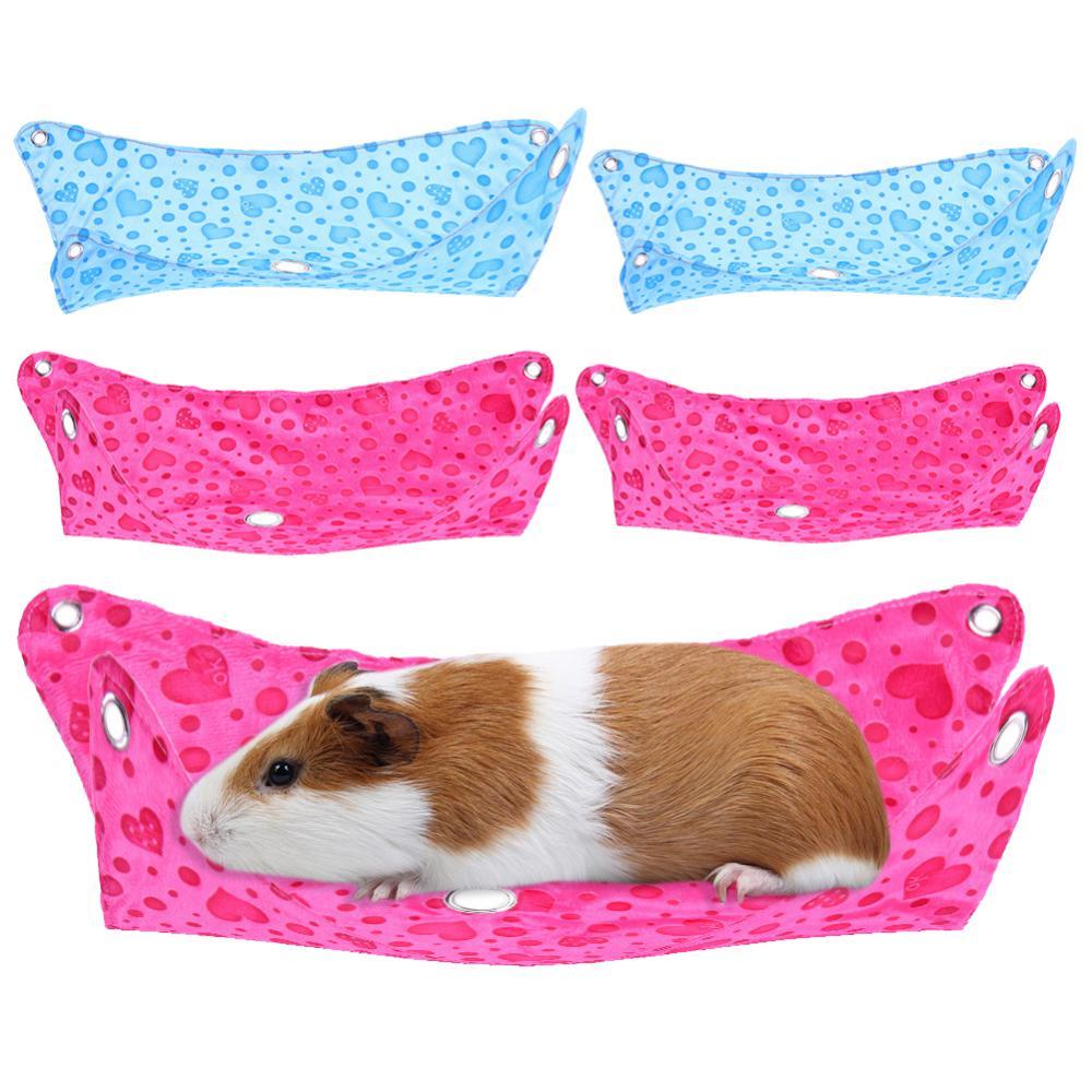 Maxbell Maxbell 1 Pc Small Pet Animal Chinchilla Hamster Wear-resistant Suede Hammock Pink S