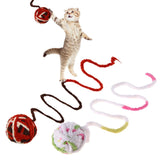 Maxbell Maxbell 2 Pack Cat Plush Ball Toys Pet Interactive Toys Cat Rope Toys  White