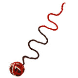 Maxbell Maxbell 2 Pack Cat Plush Ball Toys Pet Interactive Toys Cat Rope Toys  Wine Red