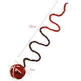 Maxbell Maxbell 2 Pack Cat Plush Ball Toys Pet Interactive Toys Cat Rope Toys  Wine Red