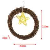 Maxbell Maxbell Bird Swing Parrot Stand Platform Rattan Hoop Chew Toy for Hamster