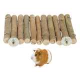 Maxbell Maxbell Multifunction Small Pet Hamster Wood Pedal Platform Hammock Toy M