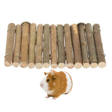 Maxbell Maxbell Multifunction Small Pet Hamster Wood Pedal Platform Hammock Toy L