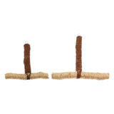 Maxbell Maxbell Bird Parrot Natural Handmade Brown Rope Stand S