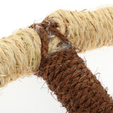 Maxbell Maxbell Bird Parrot Natural Handmade Brown Rope Stand S