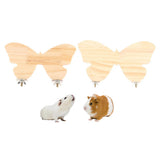 Maxbell Maxbell 1 Pc Parrot Hamster Wood Platform Natural Wood Stand Parrot Cage Accessory S