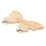 Maxbell Maxbell 1 Pc Parrot Hamster Wood Platform Natural Wood Stand Parrot Cage Accessory S