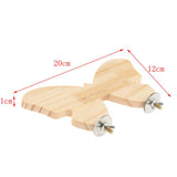 Maxbell Maxbell 1 Pc Parrot Hamster Wood Platform Natural Wood Stand Parrot Cage Accessory S