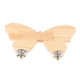 Maxbell Maxbell 1 Pc Parrot Hamster Wood Platform Natural Wood Stand Parrot Cage Accessory S