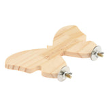Maxbell Maxbell 1 Pc Parrot Hamster Wood Platform Natural Wood Stand Parrot Cage Accessory S