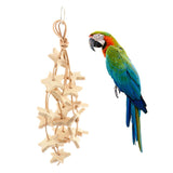 Maxbell Maxbell 1 Pc Parrot Bite Chewing Toy Parrot Wooden Blocks Toy Cage Hanging Decor Toy