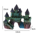 Maxbell Maxbell Aquarium Landscape Antique Castle Cave Ancient Castle Tower  Ornament Type B