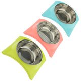 Maxbell Maxbell Pet Dog Dual-Use Food Bowl Pet Slip and Leakproof Bowl Stainless Steel Pink