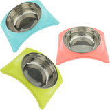 Maxbell Maxbell Pet Dog Dual-Use Food Bowl Pet Slip and Leakproof Bowl Stainless Steel Pink