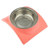 Maxbell Maxbell Pet Dog Dual-Use Food Bowl Pet Slip and Leakproof Bowl Stainless Steel Pink