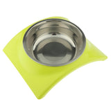 Maxbell Maxbell Pet Dog Dual-Use Food Bowl Pet Slip and Leakproof Bowl Stainless Steel Green