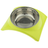 Maxbell Maxbell Pet Dog Dual-Use Food Bowl Pet Slip and Leakproof Bowl Stainless Steel Green