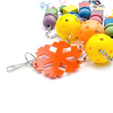 Maxbell Maxbell Bird Swing Toys Colorful Ball Block Pet Bird Bite Chewing Toy Style_3