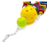 Maxbell Maxbell Parrot Hanging Toys Colorful Ball Block Pet Bird Bite Chewing Toy Style 2