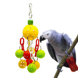 Maxbell Maxbell Parrot Hanging Toys Colorful Ball Block Pet Bird Bite Chewing Toy Style 3