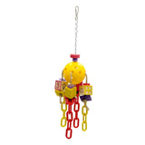 Maxbell Maxbell Parrot Hanging Toys Colorful Ball Block Pet Bird Bite Chewing Toy Style 4