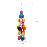 Maxbell Maxbell Parrot Hanging Toys Colorful Ball Block Pet Bird Bite Chewing Toy Style 6