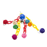 Maxbell Maxbell Parrot Hanging Toys Colorful Ball Block Pet Bird Bite Chewing Toy Style 6