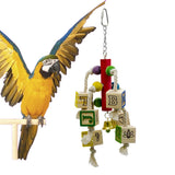 Maxbell Maxbell Bird Swing Toys Colorful Ball Block Pet Bird Bite Chewing Toy Style_5