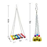 Maxbell Maxbell 6Pcs Bird Swing Toys Colorful Ball Block Pet Bird Bite Chewing Toy