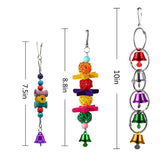 Maxbell Maxbell 6Pcs Bird Swing Toys Colorful Ball Block Pet Bird Bite Chewing Toy