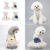 Maxbell Maxbell 1 Pc Puppy Dog Princess Dress Wedding Clothe Small Dog Summer Skirt Yellow S