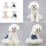 Maxbell Maxbell 1 Pc Puppy Dog Princess Dress Wedding Clothe Small Dog Summer Skirt Yellow S