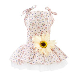 Maxbell Maxbell 1 Pc Puppy Dog Princess Dress Wedding Clothe Small Dog Summer Skirt Yellow S