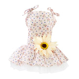 Maxbell Maxbell 1 Pc Puppy Dog Princess Dress Wedding Clothe Small Dog Summer Skirt Yellow S