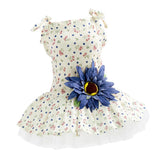 Maxbell Maxbell 1 Pc Puppy Dog Princess Dress Wedding Clothe Small Dog Summer Skirt Blue S