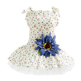 Maxbell Maxbell 1 Pc Puppy Dog Princess Dress Wedding Clothe Small Dog Summer Skirt Blue S